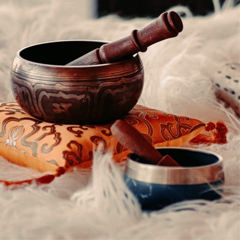 Unwind with a meditation and sound bath experience organised by your host