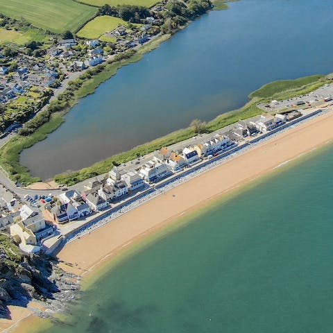 Explore three miles of pebbled and shingled beaches right from your doorstep