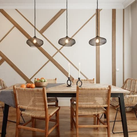 Admire the home's stylish contemporary decor
