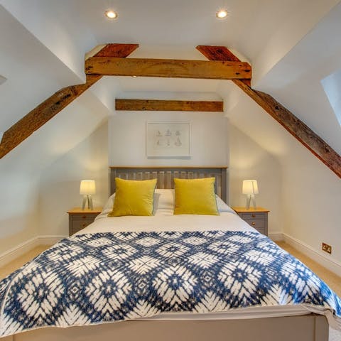Drift off below the vaulted ceilings after a long day on the Devon coast