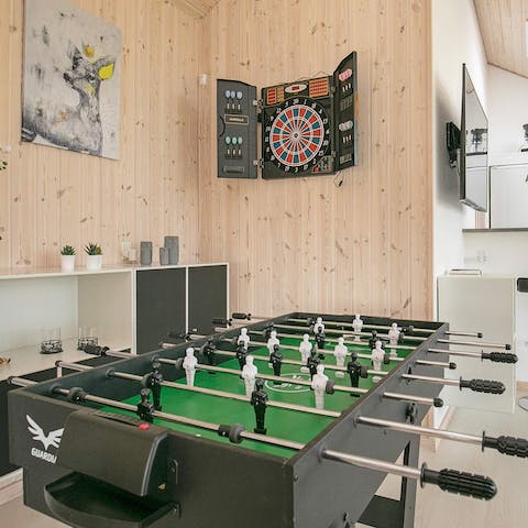 Get competitive in the games room 