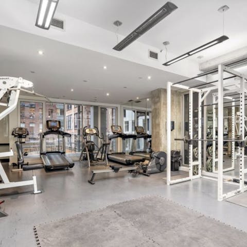 Keep up your fitness regime while in Canada at the communal gym