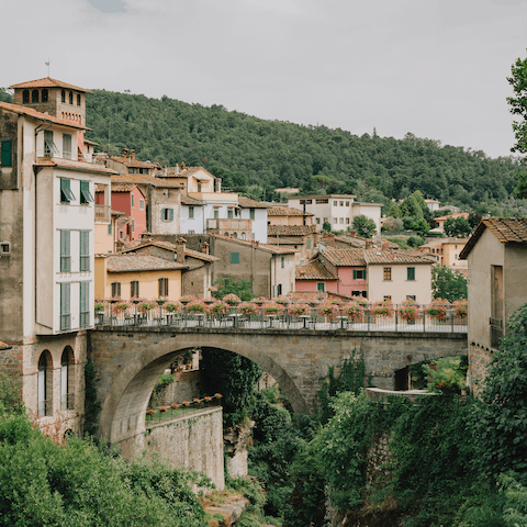 Explore the historic city of Arezzo, a seventy-five-minute drive away