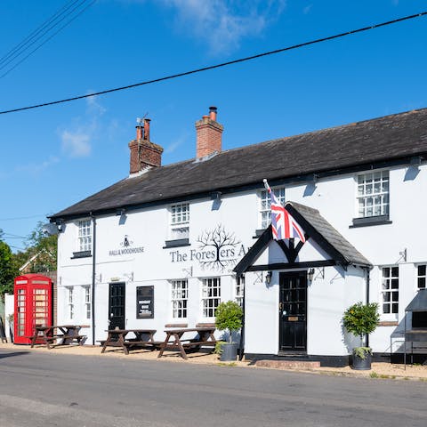 Stay within walking distance of the award-winning local pub