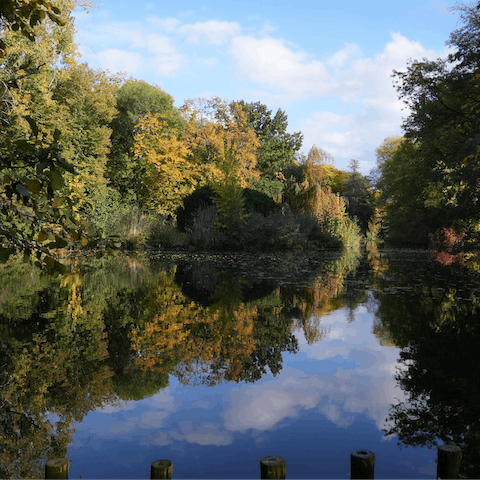 Stay in Tiergarten, just a fifteen-minute walk away from the park