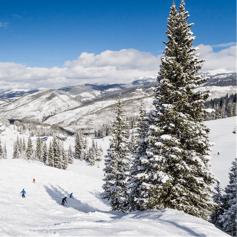 Enjoy ski-in, ski-out access to the slopes of Aspen Mountain