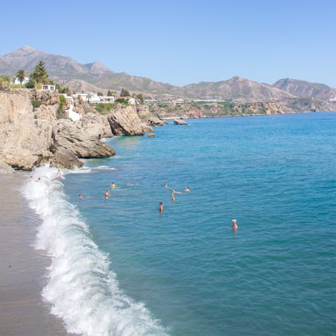 Jump in the car to start exploring the coast, starting with Playa de Santa Ana