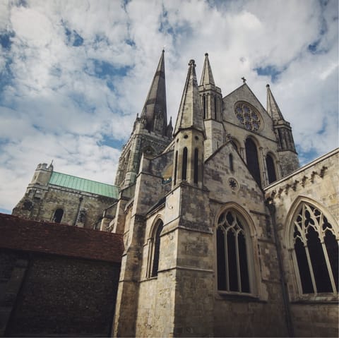 Tour the historic city of Chichester and visit its famous cathedral