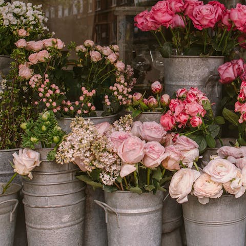 Pick up some flowers from the stalls on Las Ramblas