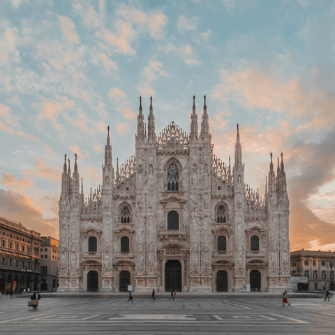 Be inspired while exploring  the Duomo – a short walk away