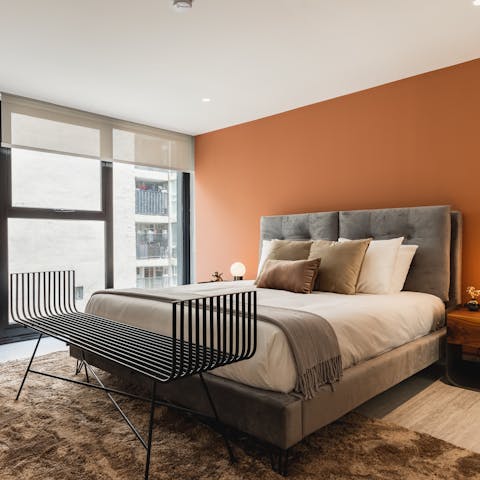 Luxuriate in peaceful sleep and sunny mornings