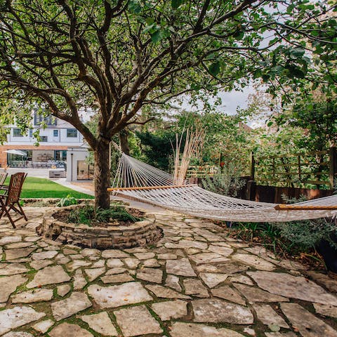 Treat yourself to a later-afternoon snooze in the hammock at the end of the garden