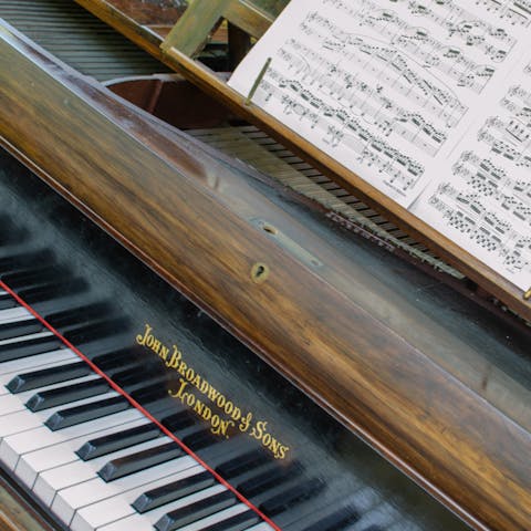 Create your own soundtrack to your country break on the grand piano