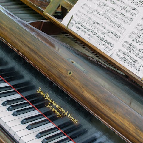 Create your own soundtrack to your country break on the grand piano