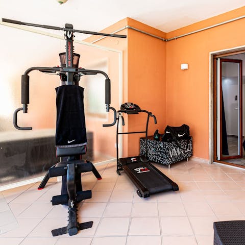 Work up a sweat in the home gym