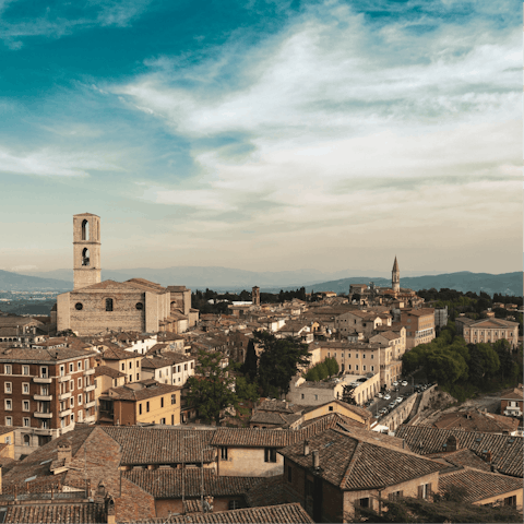 Spend a morning strolling around Perugia, Umbria's charming capital city