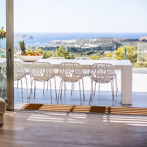 Dine alfresco with knockout views