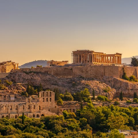 Stay in the heart of Athens, enjoying all of its historic sights 