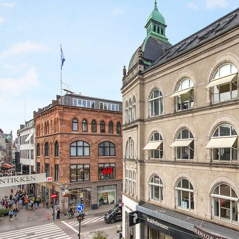 Hit the shops of Strøget – it’s all right outside your door