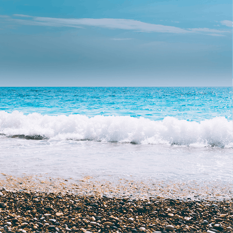 Look forward to spending afternoons on Agios Georgios Beach