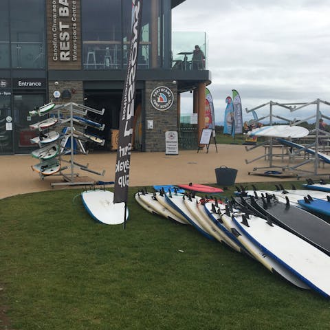 Sign up to the local surf school
