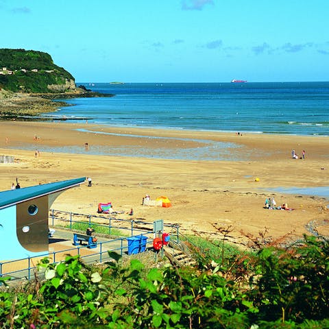Head for days out at the nearby beaches – Traeth Benllech is around five miles away
