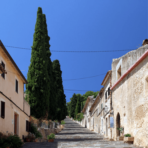Climb the 365 Calvari Steps in nearby Pollença