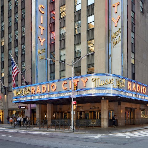 Catch the show of a lifetime at nearby Radio City Music Hall