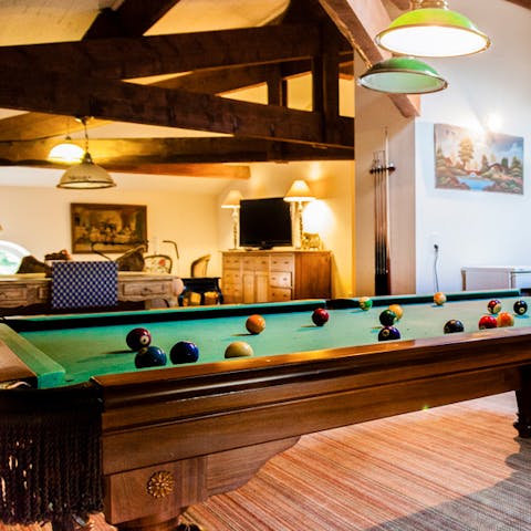 Spend an evening in the games room