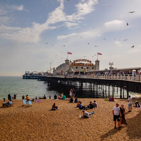 Take a day trip to Brighton, just a fifty-one-minute drive away