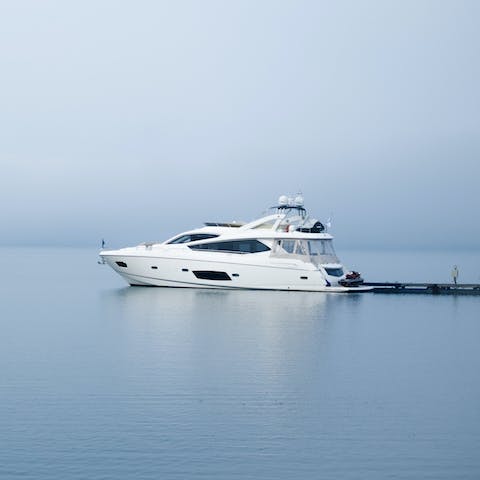 Charter a yacht and go for a cruise on the water – ask your hosts for more information