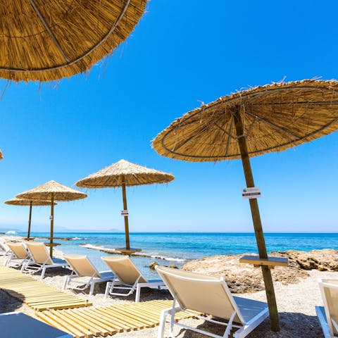Soak up the sun on the private beach – it's just a few steps away