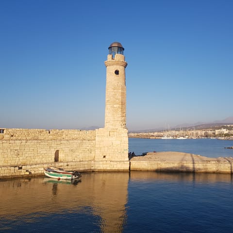 Hop on a bus and see the sights of nearby Rethymno