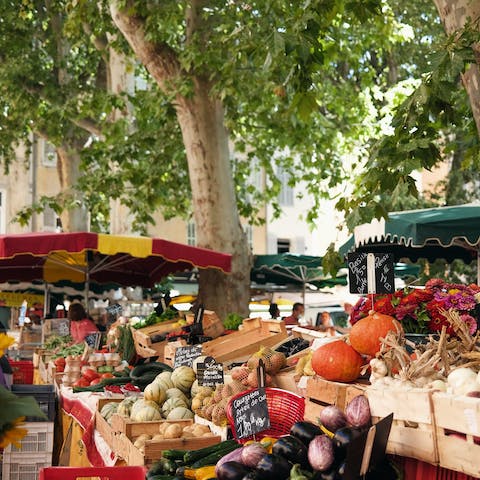 Buy some organic food from Marché Biologique des Batignolles, just over a twenty-minute walk away