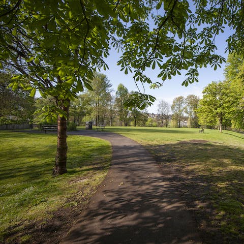 Wander through Green Park, just outside your door