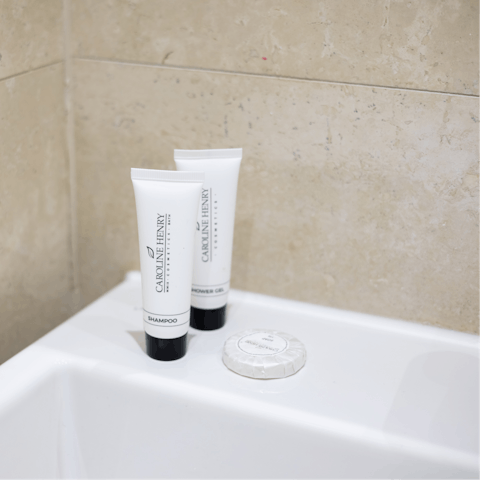 Relax and unwind with luxury toiletries