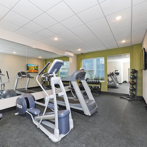 Enjoy a workout in the fitness centre