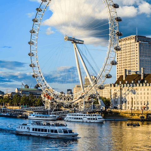  Hop on a river cruise –  the Thames is a stroll away