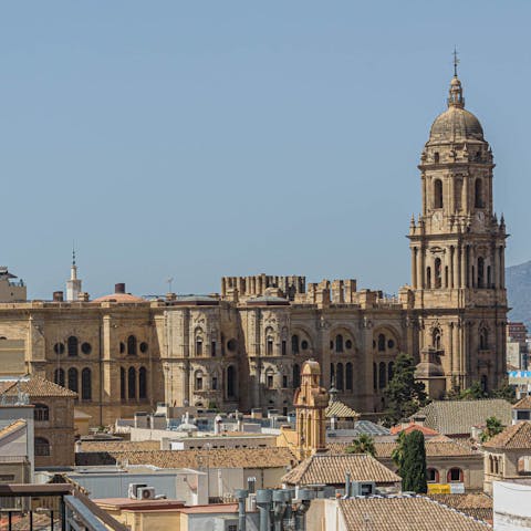 Spend an afternoon exploring the Alcazaba de Málaga, a ten-minute walk away