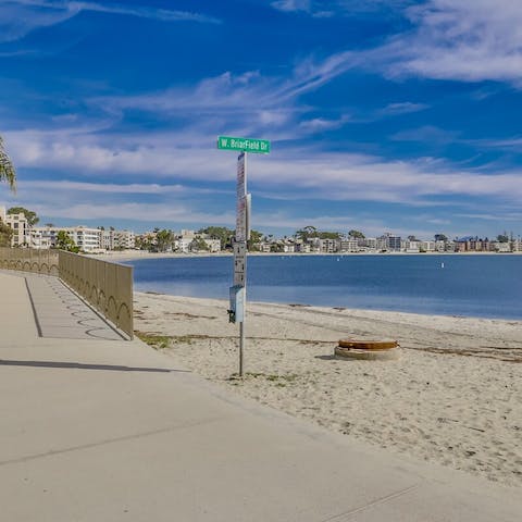 Welcome mornings with a stroll at Mission Bay