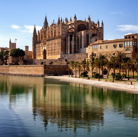 Spend an afternoon exploring Mallorca – it's a twenty-minute drive away