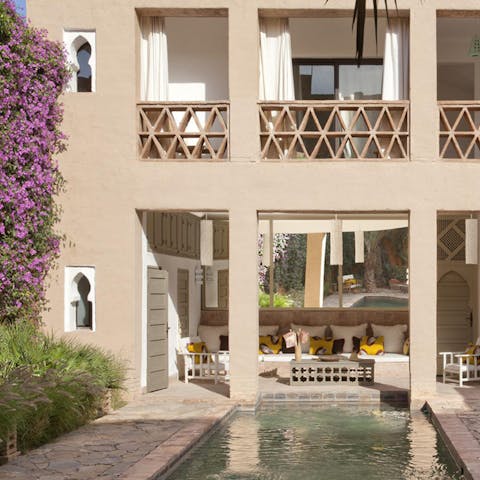 Cool off in the private pool in one of the beautiful courtyards