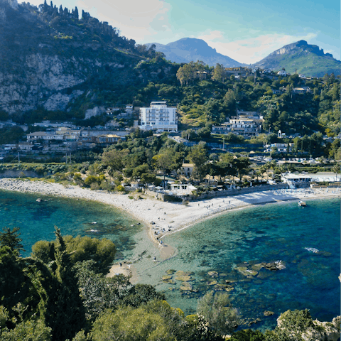 Visit The Pearl of the Ionian Sea or Isola Bella, just a short drive away