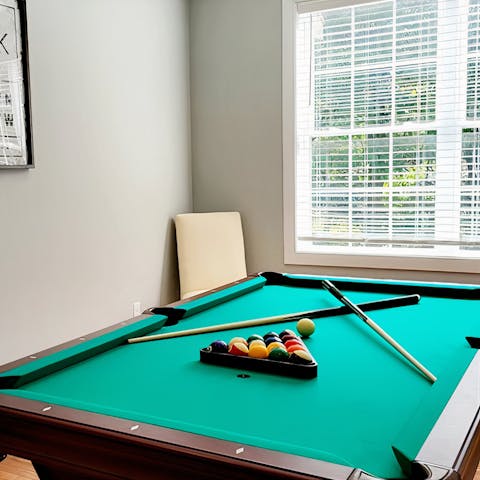 Chill out with a few beers and a game of pool