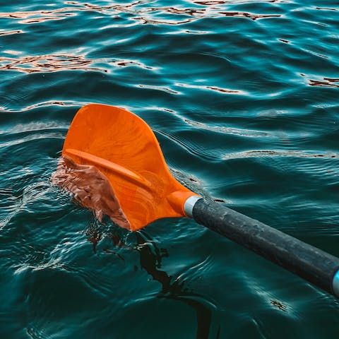 Hire kayaks and SUPs from the beach adjacent to the apartment