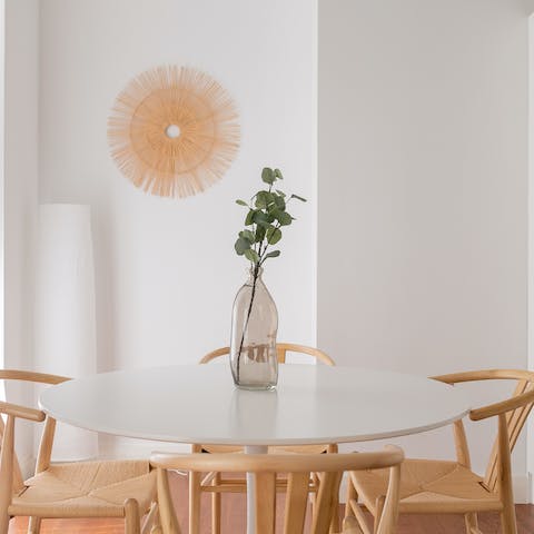 Start your day with breakfast in the stylish dining area