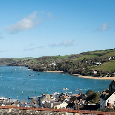 Mosey down to Salcombe’s bustling centre – just a five-minute stroll away