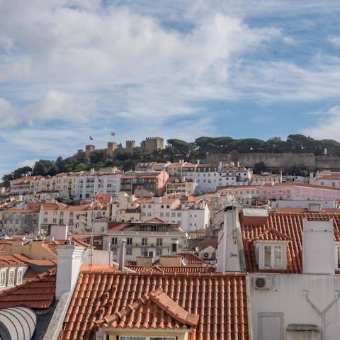 Take in the lovely views over Lisbon