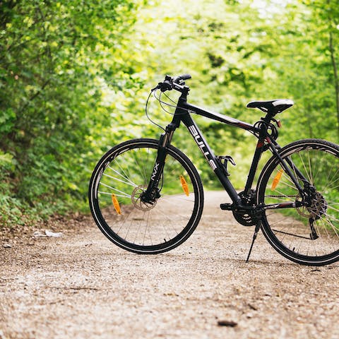 Cycle through the Cambrian Mountains nearby