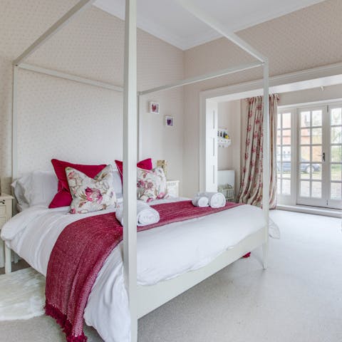 Sleep soundly in luxury bedrooms